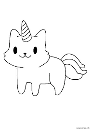 Coloriage chat gratuit à imprimer. Coloriage Petit Licorne Chat Dessin Licorne A Imprimer