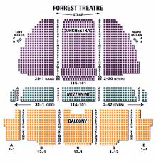 forrest theatre seating chart theatre in philly