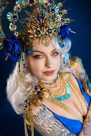 Diadema de cumpleaños con signos del zodíaco de Acuario, corona azul real,  corona de flores, tocado con halo de concha, faros, fiesta de cumpleaños,  foto de maternidad