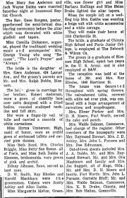 Mary Sue Anderson marries Jack Wayne Dabbs