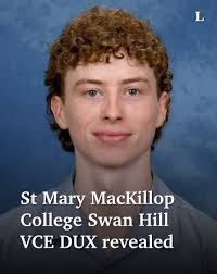 The dux of St Mary MacKillop College Swan Hill in 2024 is William Gilchrist  with an ATAR of 97.4. 🎓 See the full list of duxes 👉  https://bit.ly/4izCy9d