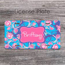 For information concerning the cost of the special tag and the recipients of the additional fee, please review special tag fee distribution. Tulips Pattern Personalized Car Tag Monogramcase