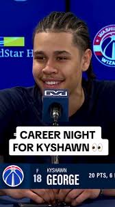 First @Washington Wizards rook to drop 20 points this season 👏  #ForTheDistrict #washingtonwizards #kyshawngeorge #nbarooks #nbarookies  #nbarookie #nbarookieoftheyear