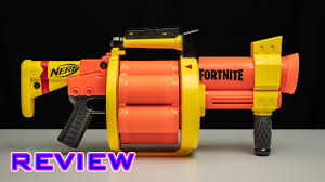 In this nerf video epicpartner the upcoming fortnite blasters yet to release; Review Nerf Fortnite Gl 6 Round Grenade Launcher Youtube