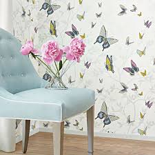 Schumacher Birds And Butterflies Wallpaper Canada Wallpaper Love Anna French S Seraphina Collection The English Room Anna French Wallpaper French Wallpaper Thibaut Wallpaper