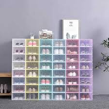 31 cm x 20 cm x 11. Organizzatore Della Cassa Del Cassetto Delle Scarpe Della Scatola Di Immagazzinaggio Impilabile Trasparente Della Copertura Apribile Storage Boxes Bins Aliexpress