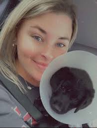 Artemis (previously tula) enjoying a snack amd exploring her new home