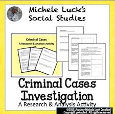 Criminal Cases Investigation Research Activity Law Justice In 2020 Criminal Case Law And Justice Student Presentation