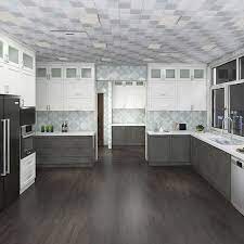 Wall cabinets from floor to ceiling are simple solution garage storage cabinets and are a good project for the average homeowner. Modern White And Grey Kitchen Cabinets From Floor To Ceiling