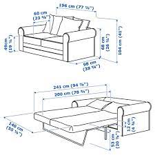 Sofà bed in a box. Gronlid 2 Seat Sofa Bed Inseros White Ikea