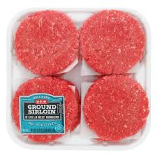 There are 50 calories in 1 oz of key food 90% lean, 10% fat lean ground beef. H E B Ground Sirloin 1 3 Lb Beef Patties 90 Lean Value Pack Shop Beef At H E B