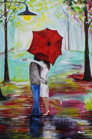 Couple portraits are perfect for occasions like valentine's, christmas, or even for a birthday gift. Couple Kiss Colorful Hand Painting