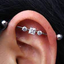 Swarovski On Lip Piercing Ear Piercings Industrial Earings Piercings Industrial Piercing Jewelry