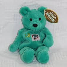 Salvino's bammer balls collectible ball changes into bear randy johnson 51 nwt. Dan Marino Salvinos Bammers Collection 1999 Bear Miami Dolphins Qb Club Salvinos Baby Plush Miami Dolphins Bear