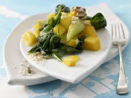 Spinat Mango Gemuse Rezept Vegetarische Hauptgerichte Spinat Beilage Zu Fisch