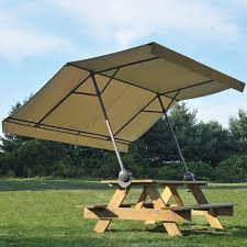 Picnic Table Umbrella Outdoor Patio Pop Up Canopy Folding Sun Shade Camping Tent Canopy Outdoor Outdoor Tent Patio