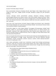 Pembahasan soal un sma bahasa indonesia terbaru dan materinya. Soal Pilihan Ganda Pdf