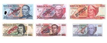 Resultado de imagen de billetes pesos mexicanos
