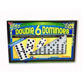 The most common domino sets commercially available are double six (with 28 tiles) and double nine (with 55 tiles). Dominoes Double 6 Pro Size White Black Dots Ug Labyrinth Games Puzzles
