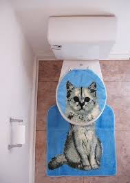 Grumpy Cat Toilet Seat Lid Cover Bathroom Vintage Blue Dead Etsy Cat Theme Crazy Cats Cats And Kittens