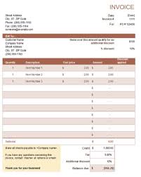 Free Invoice Template Excel Free Word Templates