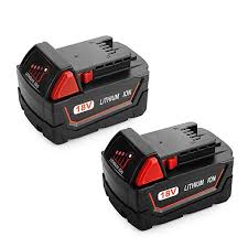 Black And Decker 18v Battery Replacement Hpb18 Powilling 2pack 5 0ah Xc Battery For Milwaukee Battery 18v Lithium Replacement For Milwaukee 48 11 1840 48 11 1815 Power Tool Parts And Accessories In 2019 Cordless Power Tools Milwaukee Charger