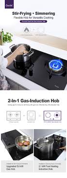 If you have limited space at your kitchen or you are looking for an alternative Gch Uz045a Dual Gas Induction Hob