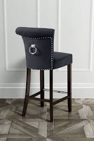 Positano Bar Stool With Back Ring Black Velvet Bar Stools With Backs Vintage Bar Stools Black Bar Stools