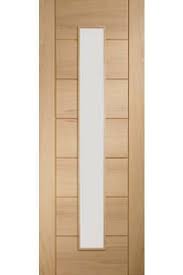 Solid core sturdy internal oak doors. Internal Oak Door Palermo With Clear Glass