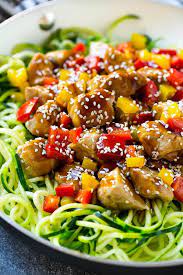 Make With Beef To Avoid 2nd Day Chicken Flavor Teriyaki Chicken Zucchini Noodles Healthy Chicken Recipes Easy Recipes Healthy Chicken Recipes