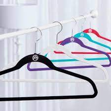 Joy huggable hangers 100pc suit/shirt hangers chrome подробнее. Joy Mangano Joy Chrome Teal Huggable Hangers Velvet Shirt Hangers 24 Pack Jhr013900 The Home Depot