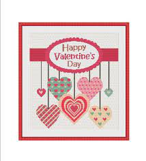 Both valentine's cross stitch patterns are included in the pdf document. Colorful Love Hearts Cross Stitch Pattern Etsy Cross Stitch Heart Holiday Cross Stitch Patterns Cross Stitch Love