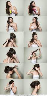 Bridal Hairstyle Step By Step Glam Textured Messy Bun Blonde Hair Makeup Long Hair Styles Diy Hairstyles