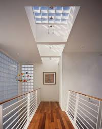 Great Material Glass Block Grows Up Skylight Design Glass Brick Patio Interior