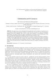 Pdf Globalization And E Commerce