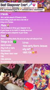 Fun Things To Do At A Birthday Party Pin By Desiree Chanelle On Gang Sh Sleepover Tips Things To Do At A Sleepover Sleepover
