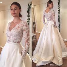Vintage outdoor long sleeve wedding. New Vintage Wedding Dresses V Neck Long Sleeve Lace Applique Satin A Line Elegant Bridal Gowns Plus Size Custom Made Prom Dress Shop Online Store Powered By Storenvy