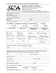 Testing your backflow prevention device. Blank Backflow Test Forms Fill Online Printable Fillable Blank Pdffiller