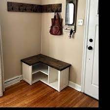 Country Corner Shoe Bench Etsy Shoe Bench Small Entryway Bench Corner Bench With Storage