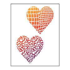 Beim herz schablone test haben wir auf die bedeutsamsten kriterien geachtet, um ein gutes testergebnis liefern zu können. Lm Kreativ Dein Diy Partner Viva Decor Universal Schablone A4 Herzen Animalprint