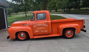 Image result for Orange 1956 Truck
