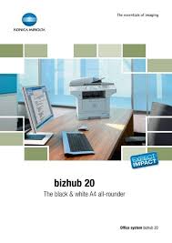 2 of this user's guide to learn how to configure the ip address of the printer. Konica Minolta Bizhub 20 Pdf Brochure Eks Digital