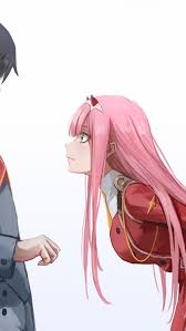 Perfect screen background display for desktop. Zero Two X Hiro Darling In The Franxx Pink Hair Darling In The Franxx 2590539 Hd Wallpaper Backgrounds Download