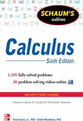 This introduction to calculus is intended to be a free ebook where portions of the text can be printed out. Schaum S Outline Of Calculus Sixth Edition Mcgraw Hill Education Access Engineering