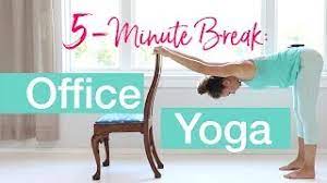 The bikram yoga technique ardha chandrasana (half moon pose) utkatasana (awkward pose) 5 Minute Break Office Yoga Youtube