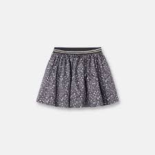 C'est la plus cool d'entre les plus courtes : Jupe Patineuse Gris Ou Noir Fille Okaidi Obaibi