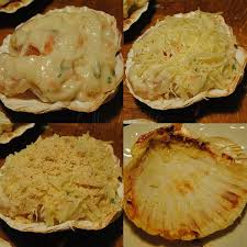 Coquilles De Saumon Et Crevettes A La Bechamel Recettes De Cuisine Recette Coquille De Poisson