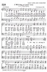 I Will Sing Of Jesus Love Hymn Satb Hymn Jesus Loves Jesus