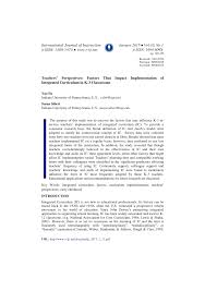 *hanya borang yang lengkap akan diproses. Pdf Teachers Perspectives Factors That Impact Implementation Of Integrated Curriculum In K 3 Classrooms