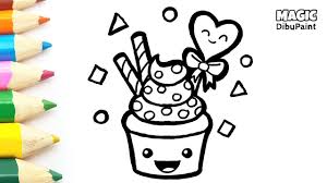 Dos madres con cestos de flores. Como Dibujar Cupcake Kawaii Dibujos Para El Dia De La Madre Youtube